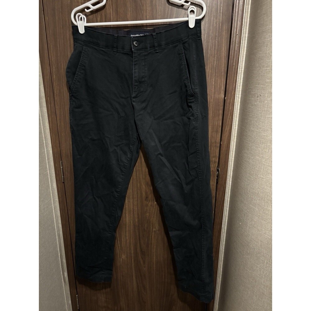 Abercrombie & Fitch Men’s Pants Athletic Skinny Stretch Black Blue 34W x 32L